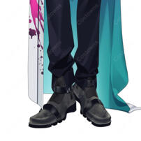 FIRST STAGE PRODUCTION EN Elias Delborne エライアス・デルボーン コスプレ靴 Avallum VTuber 高品質 ブーツ COSTOWNS