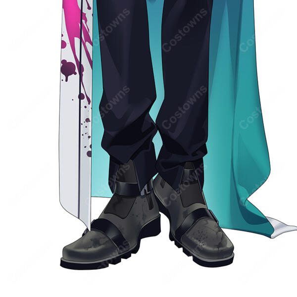 FIRST STAGE PRODUCTION EN Elias Delborne エライアス・デルボーン コスプレ靴 Avallum VTuber 高品質 ブーツ COSTOWNS元の画像