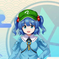 東方Project 河城にとり コスプレウィッグ 高品質 耐熱 かつら 水色 ツインテール キャラウィッグ COSTOWNS(コスプレウィッグ)