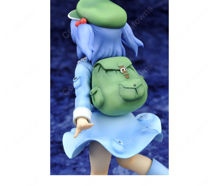 東方Project 河城にとり コスプレ靴 通常衣装 ブルー レインブーツ風 シューズ COSTOWNS-3