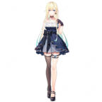 ぶいすぽっ！ 藍沢エマ 初期衣装 コスプレ衣装 ゴスロリ風 ドレス 豪華セット COSTOWNS