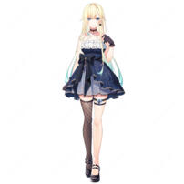 ぶいすぽっ！ 藍沢エマ 初期衣装 コスプレ衣装 ゴスロリ風 ドレス 豪華セット COSTOWNS