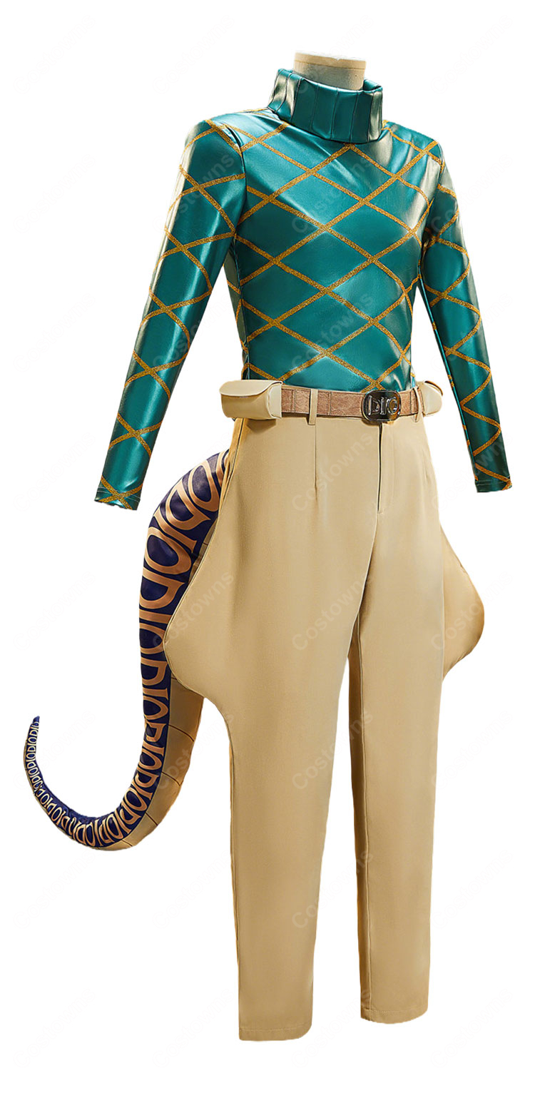 ジョジョの奇妙な冒険 第7部 SBR ディエゴ・ブランドー コスプレ衣装 Dio ジョッキー服 尻尾付き 高品質 COSTOWNS-3