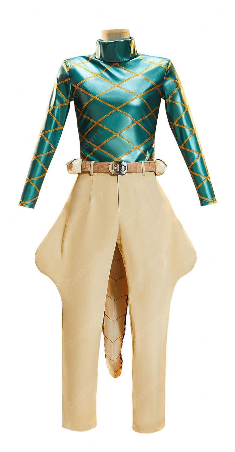 ジョジョの奇妙な冒険 第7部 SBR ディエゴ・ブランドー コスプレ衣装 Dio ジョッキー服 尻尾付き 高品質 COSTOWNS-2