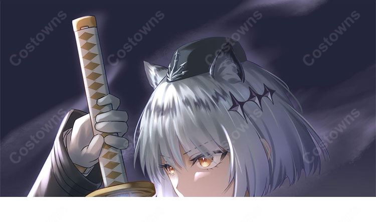 Shadowverse 静寂のアナテマ・ギルダリア コスプレ衣装 軍服風 ネクロマンサー ヒーローズ・オブ・シャドウバース COSTOWNS-3