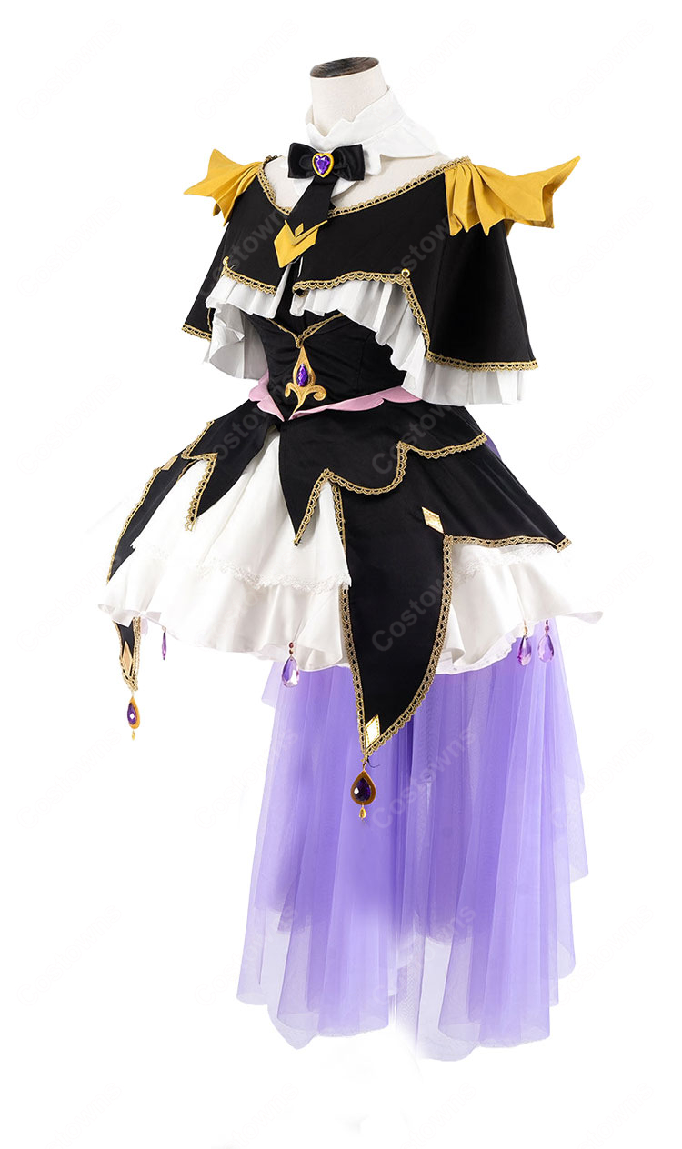 名探偵プリキュア！ 森亜るるか キュアアルカナ・シャドウ 変身後 コスプレ衣装 高品質 豪華セット COSTOWNS-4