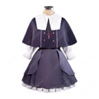 名探偵プリキュア！ 森亜るるか 通常衣装 コスプレ衣装 ケープ付きワンピース 私服Ver. ネックレス・タイツ付き