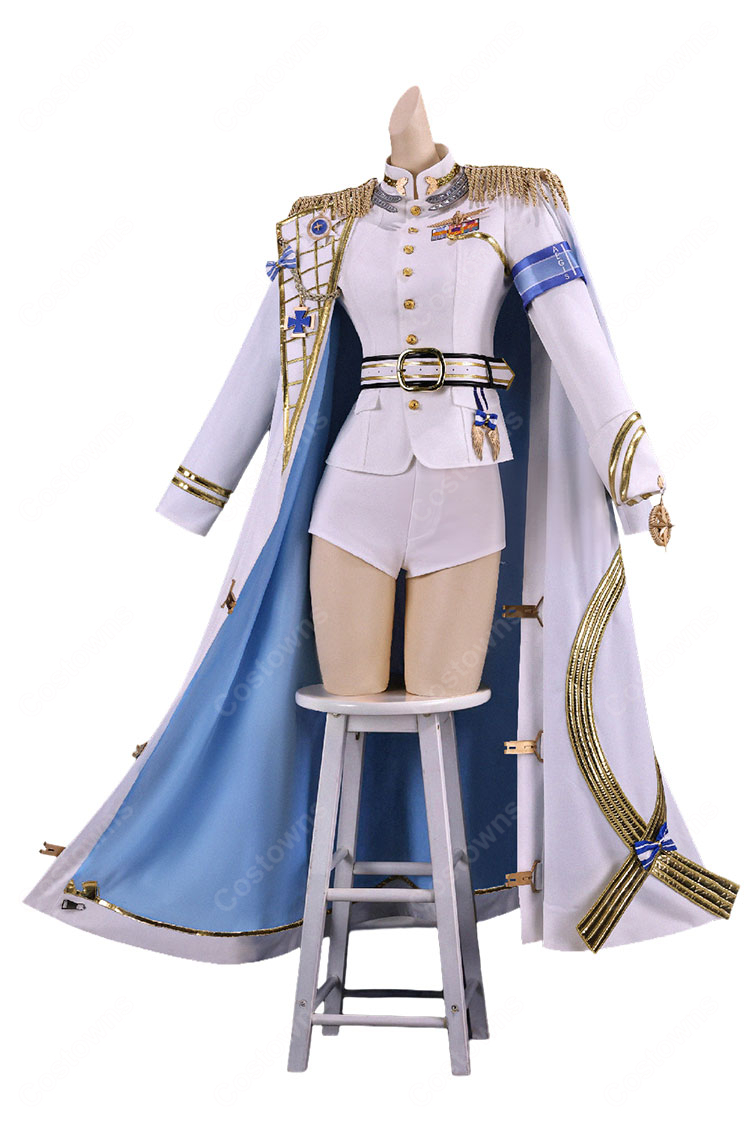 勝利の女神：NIKKE ヘルム コスプレ衣装 イージス部隊 軍服風 ホワイト セットアップ 豪華版-2