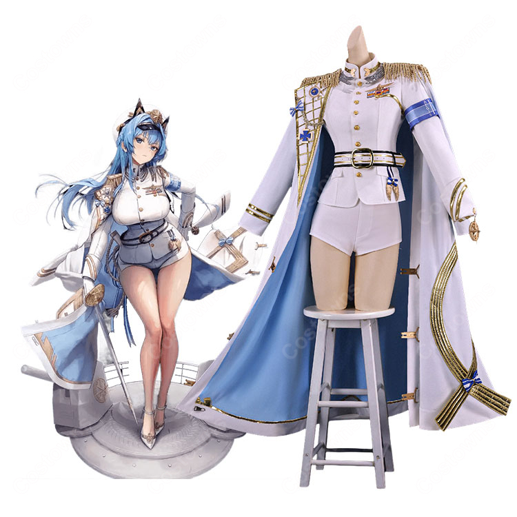 勝利の女神：NIKKE ヘルム コスプレ衣装 イージス部隊 軍服風 ホワイト セットアップ 豪華版-1