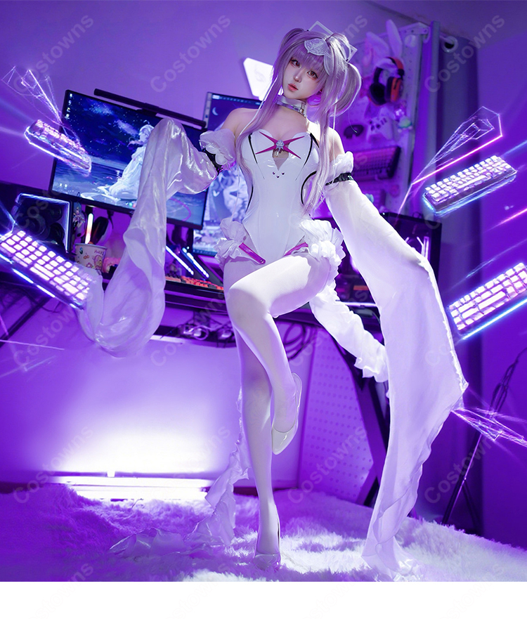 勝利の女神：NIKKE リバーレリオ コスプレ衣装 ヘレティック レオタード風 フルセット-6
