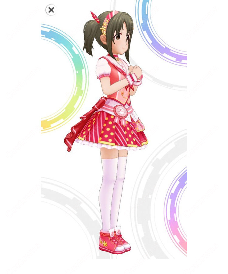 アイドルマスター シンデレラガールズ 今井加奈 コスプレウィッグ ［メモリアルデイズ］特訓後 ツインテール アッシュブラウン 耐熱-3