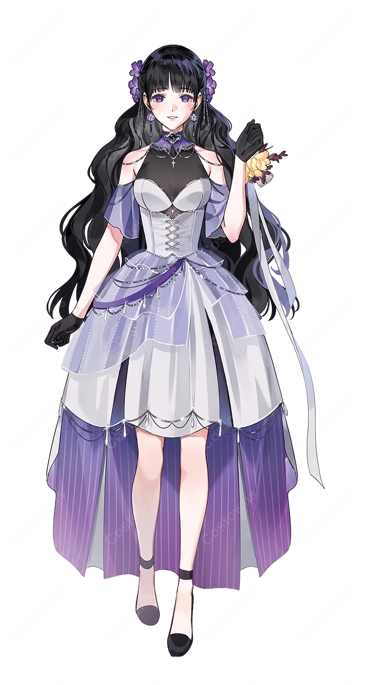 魔道祖師 江厭離 執事ver. コスプレ衣装 ドレス エレガント-1