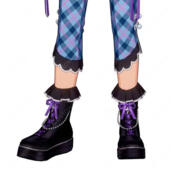あんさんぶるスターズ！！ あんスタ 花群冬芽 ユメ Poison Ribbon コスプレ靴 ステージ衣装 編み上げブーツ