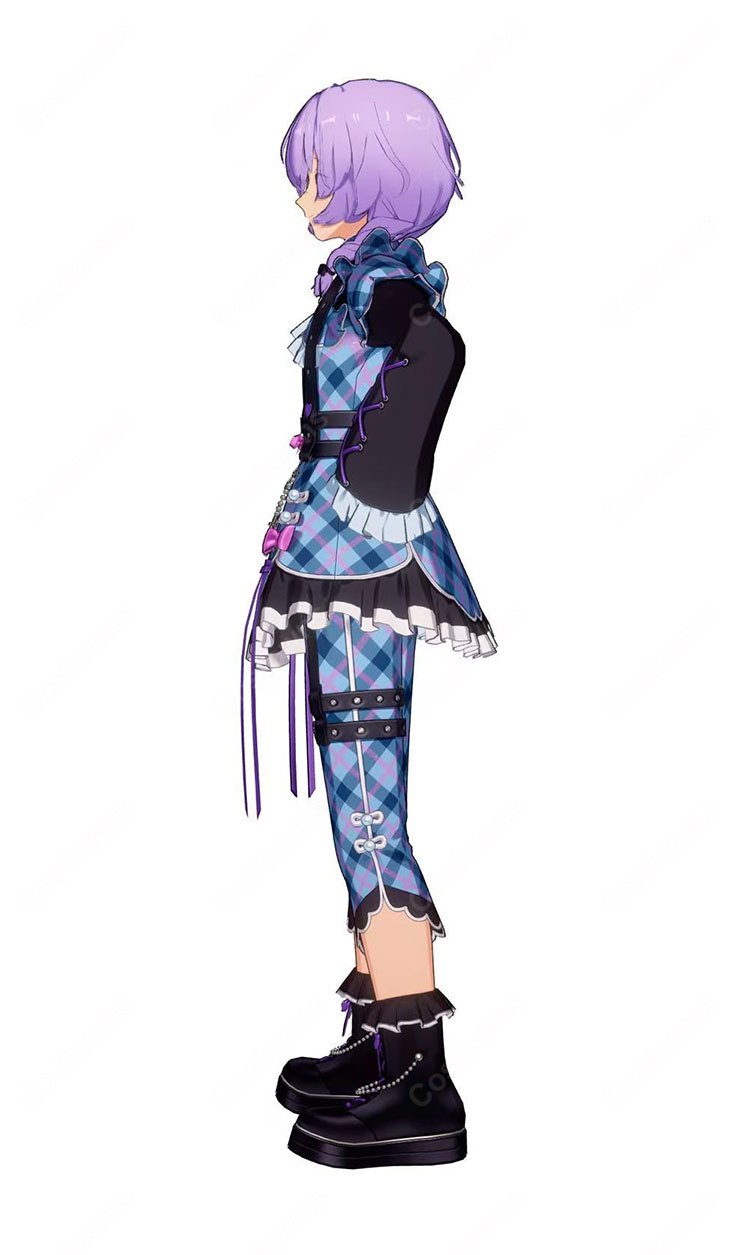 あんさんぶるスターズ！！ あんスタ 花群冬芽 ユメ Poison Ribbon コスプレ靴 ステージ衣装 編み上げブーツ-3