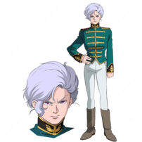 機動戦士ガンダムUC アンジェロ・ザウパー コスプレ衣装 ネオ・ジオン 袖付き 親衛隊隊長 軍服(その他 コスプレ衣装)