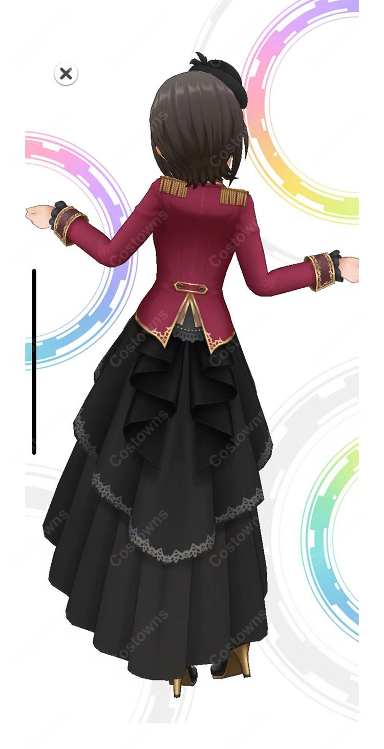アイドルマスター シンデレラガールズ 東郷あい ビター・エレガンス コスプレ衣装 豪華セット ステージ衣装-3