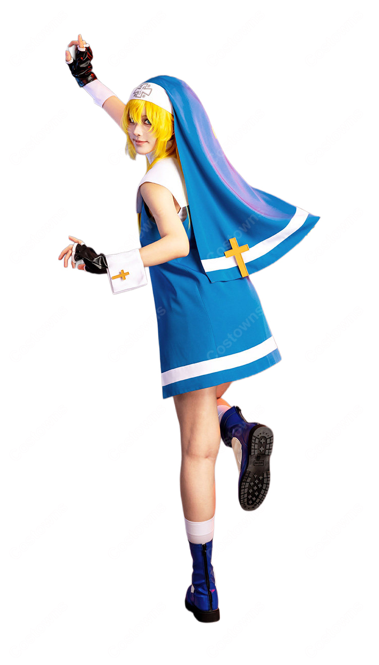 GUILTY GEAR ブリジット コスプレ衣装 初期 修道服Ver. 格闘ゲーム キャラクター 仮装-5