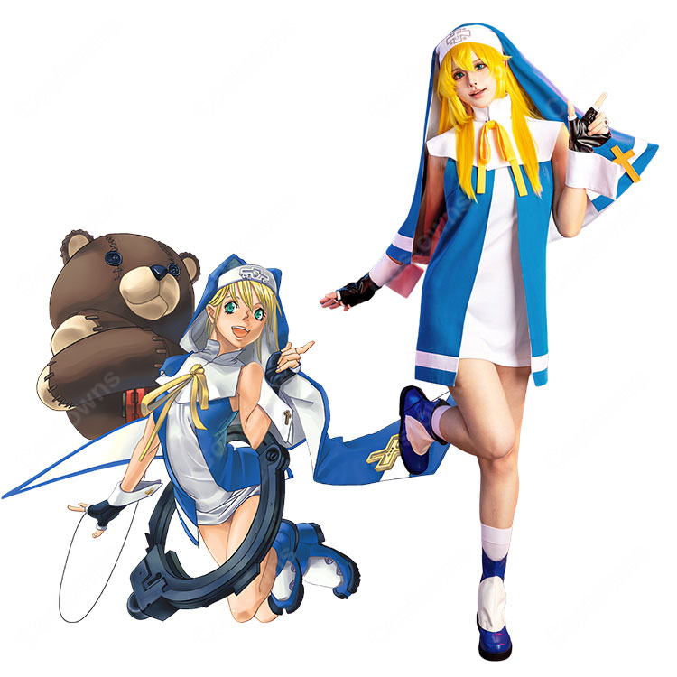 GUILTY GEAR ブリジット コスプレ衣装 初期 修道服Ver. 格闘ゲーム キャラクター 仮装-1