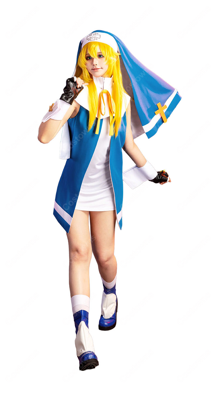 GUILTY GEAR ブリジット コスプレ衣装 初期 修道服Ver. 格闘ゲーム キャラクター 仮装-2
