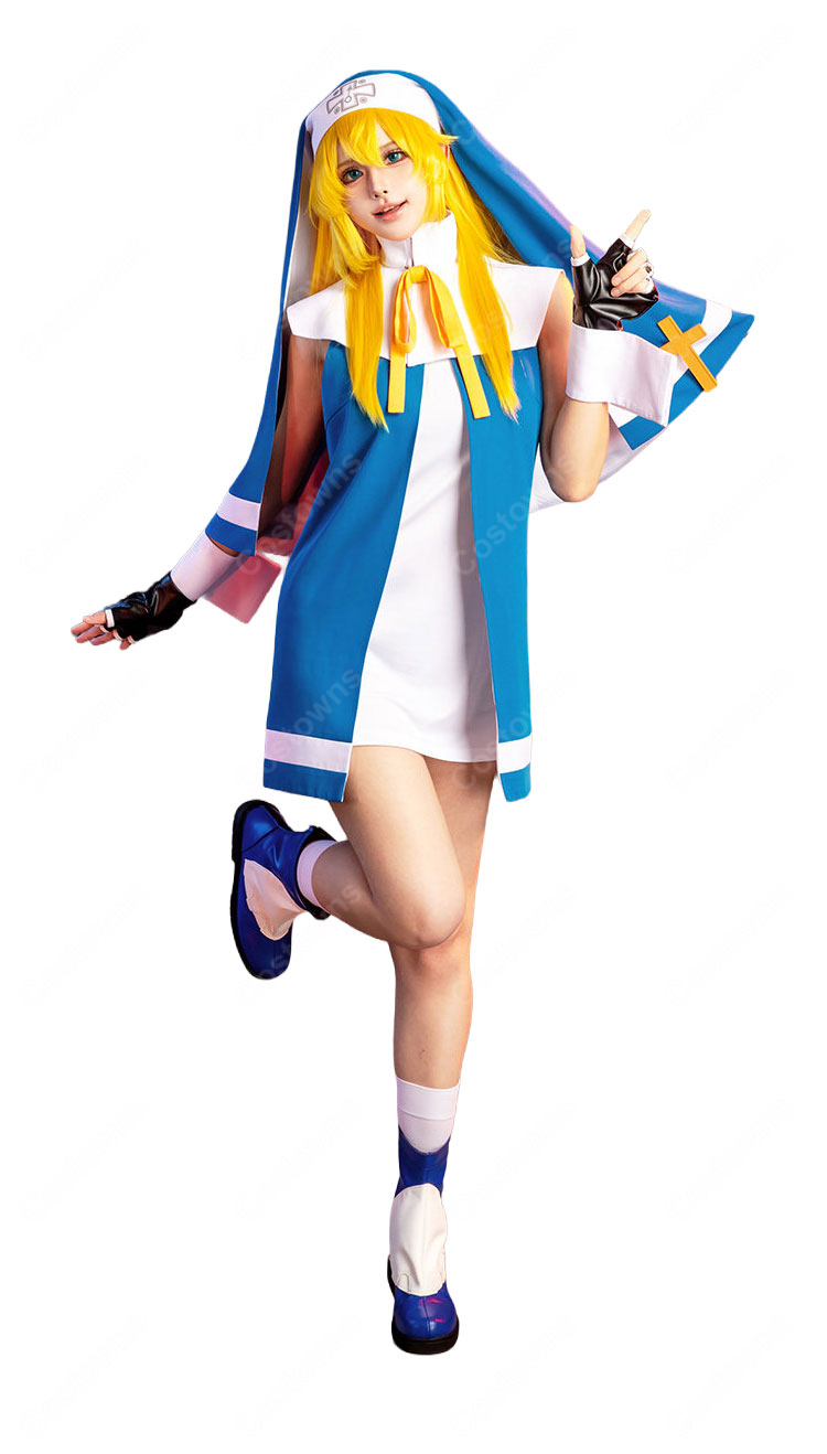GUILTY GEAR ブリジット コスプレ衣装 初期 修道服Ver. 格闘ゲーム キャラクター 仮装-3