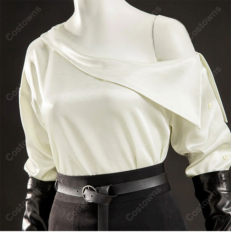 バイオハザード レクイエム グレース・アッシュクロフト FILM NOIR コスプレ衣装 高品質 ドレス セット-8