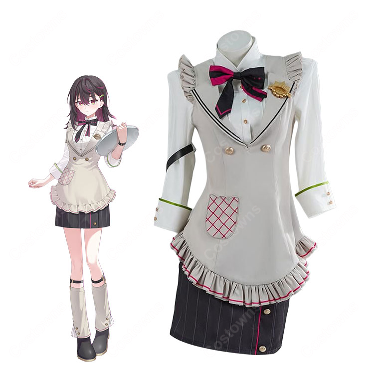 にじさんじ 酒寄そうま 酒寄颯馬 コスプレ衣装 喫茶店制服 豪華セット カフェ店員風衣装-1