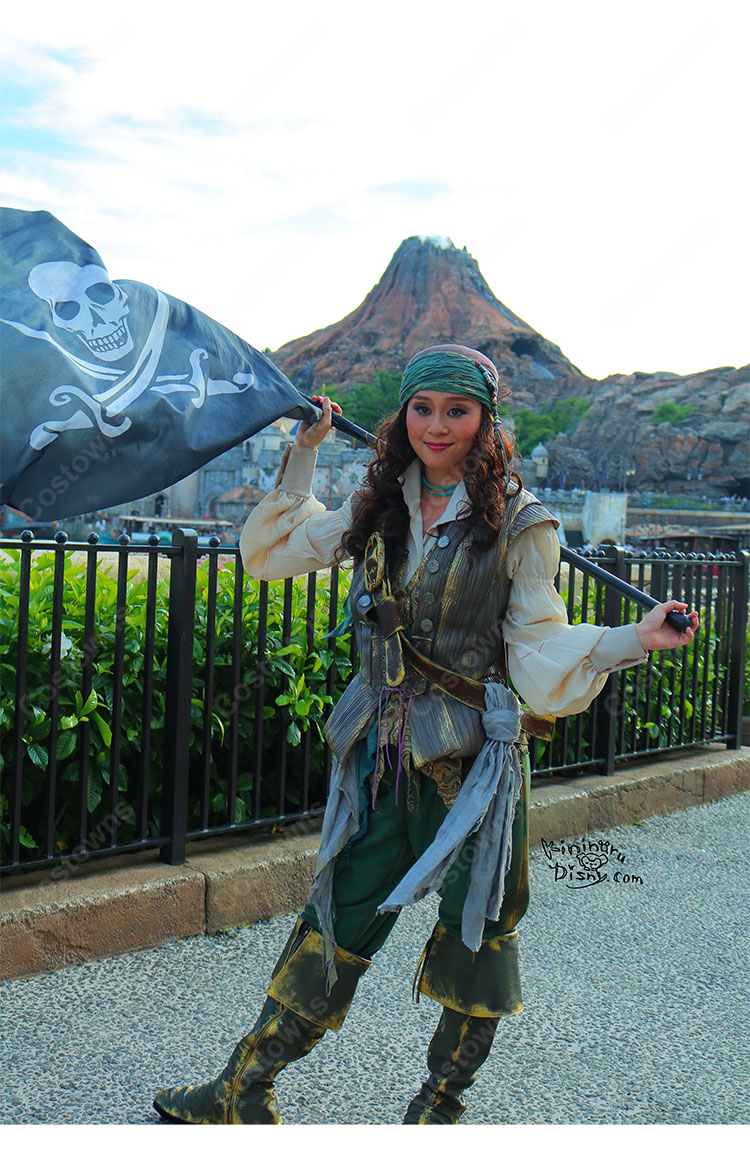 東京ディズニーシー ディズニー・パイレーツ・サマー2019 ジュジュビエーヌ コスプレ靴 海賊ブーツ 仮装-3