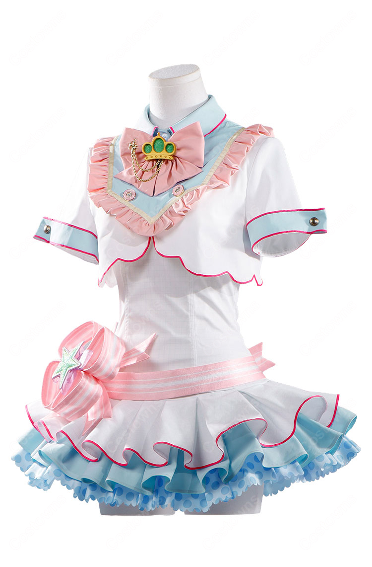 ラブライブ！スクフェス 小泉花陽 バースデーサプライズ 夢の中でも コスプレ衣装 μ's アイドル衣装-4