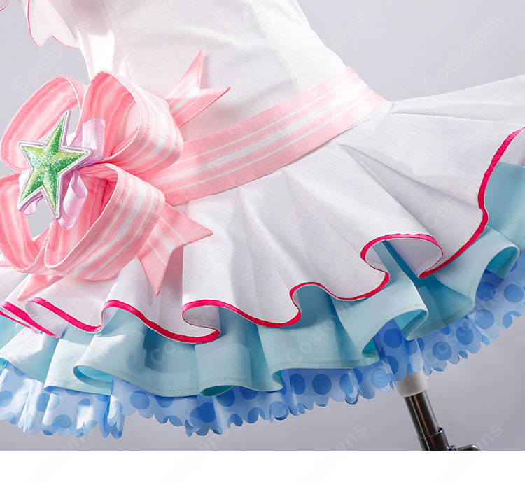 ラブライブ！スクフェス 小泉花陽 バースデーサプライズ 夢の中でも コスプレ衣装 μ's アイドル衣装-8