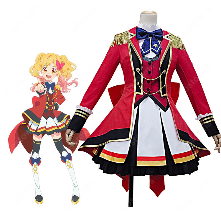 アイカツスターズ! 四ツ星学園 S4制服 虹野ゆめ 白鳥ひめ コスプレ衣装 豪華セット ステージ衣装-1