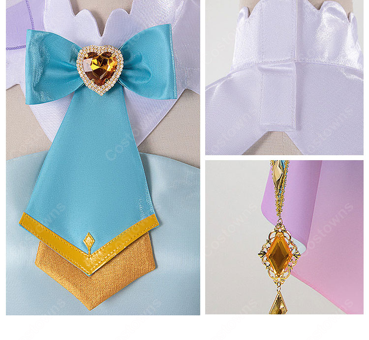 名探偵プリキュア! キュアエクレール コスプレ衣装 変身ドレス ステージ衣装 フルセット-10