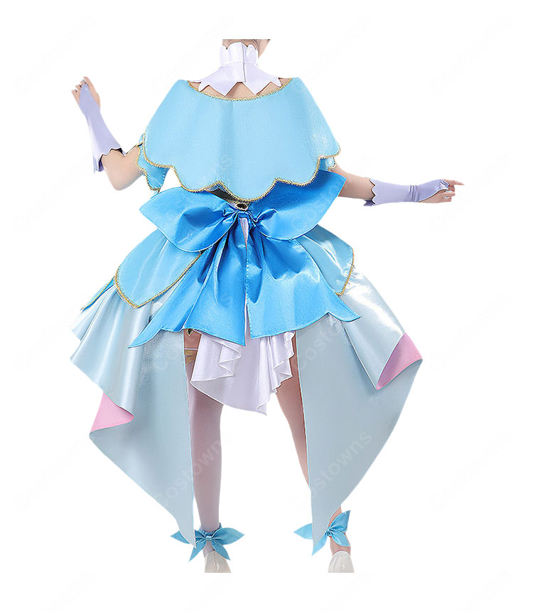 名探偵プリキュア! キュアエクレール コスプレ衣装 変身ドレス ステージ衣装 フルセット-4