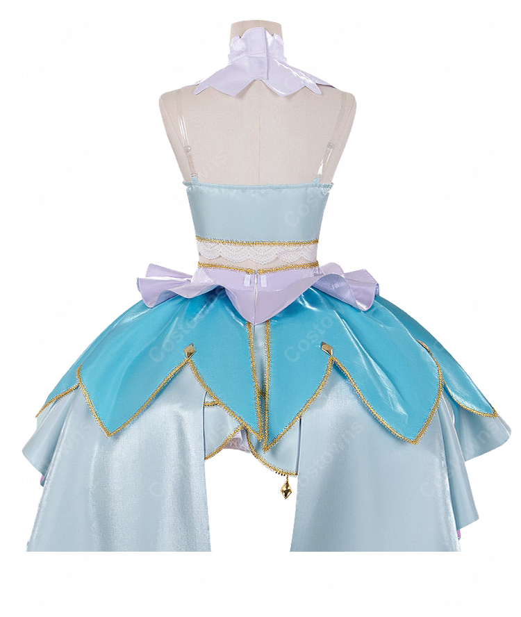 名探偵プリキュア! キュアエクレール コスプレ衣装 変身ドレス ステージ衣装 フルセット-6