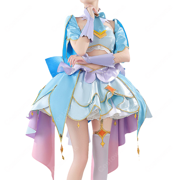コスプレ衣装　名探偵プリキュア！　キュアエクレール　即発送　M 名探偵プリキュア! キュアエクレール コスプレ衣装 変身服｜COSTOWNS