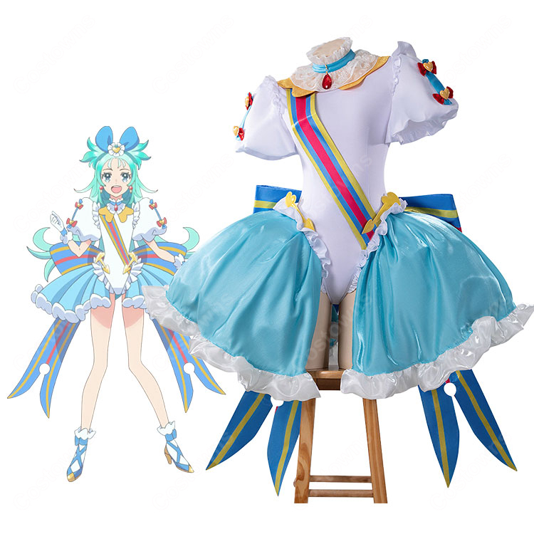 プリンセッション・オーケストラ 空野みなも プリンセス・リップル コスプレ衣装 変身後 ドレス フルセット-1