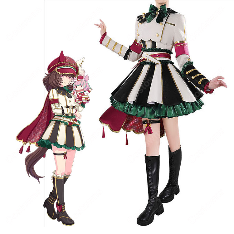 ウマ娘 プリティーダービー マルシュロレーヌ 勝負服 コスプレ衣装 ステージ衣装 高品質 フルセット-1