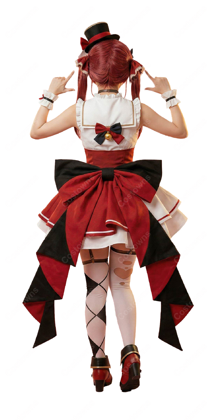 hololive ホロライブ 宝鐘マリン 新衣装 ゴスロリ風 コスプレ衣装-4
