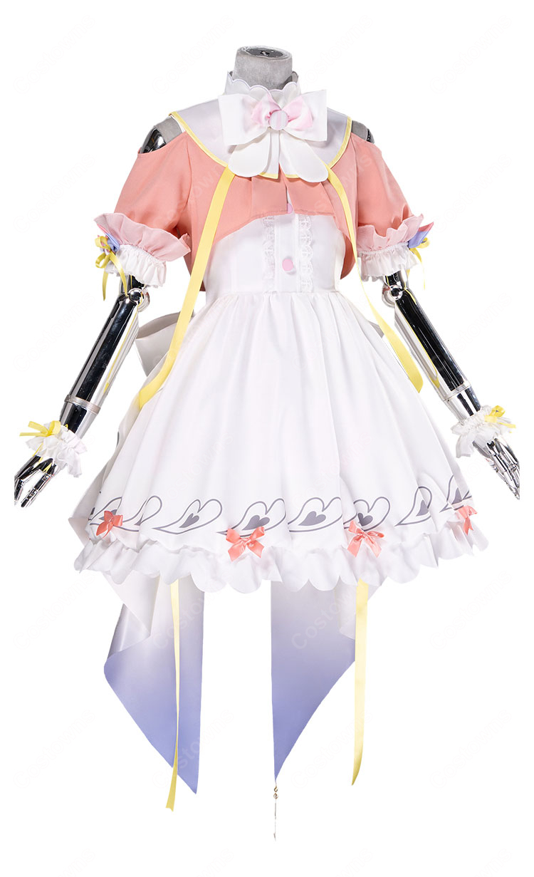 プロジェクトセカイ プロセカ 鳳えむ あたしの帰る場所 コスプレ衣装 ワンピース パステルカラー ステージ衣装-3