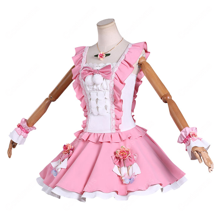 アイカツスターズ! 虹野ゆめ コスプレ衣装 スイートフラワーフェアリーコーデ ステージ衣装 アイドルドレス-3