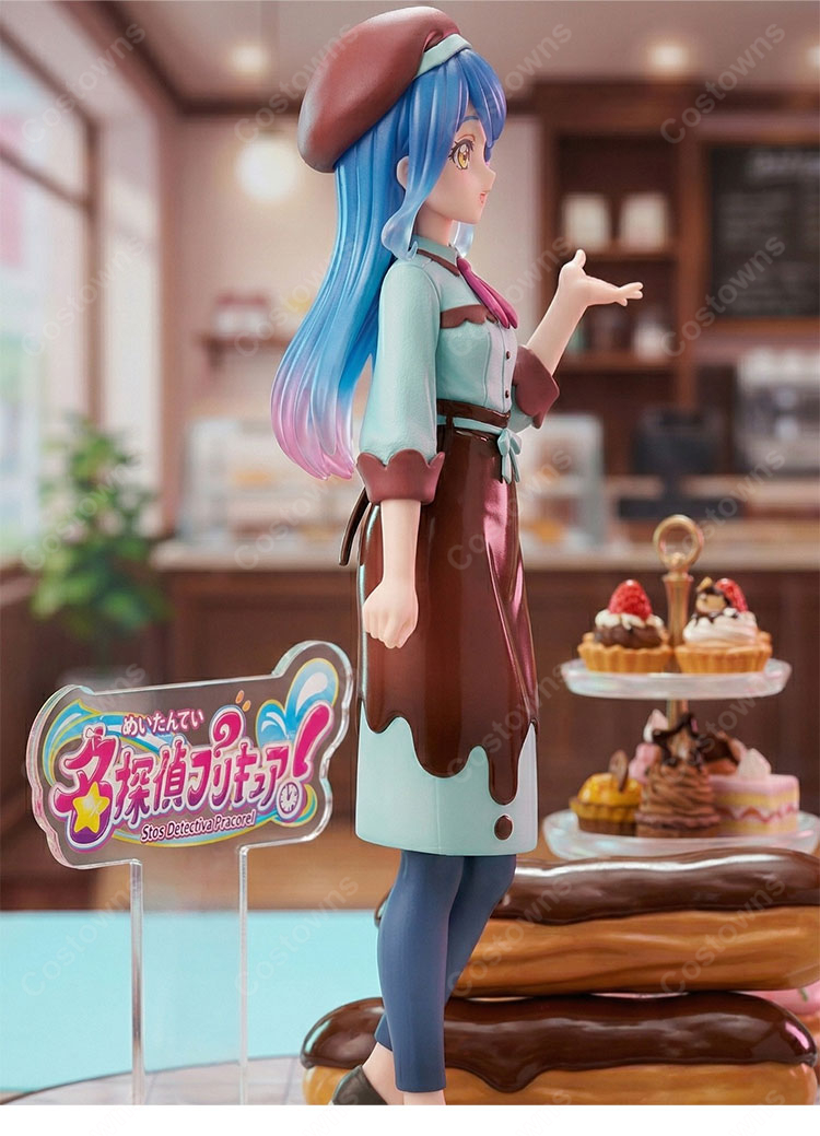 名探偵プリキュア! 帆羽くれあ 通常服 コスプレ衣装 ベレー帽付き 仮装-4