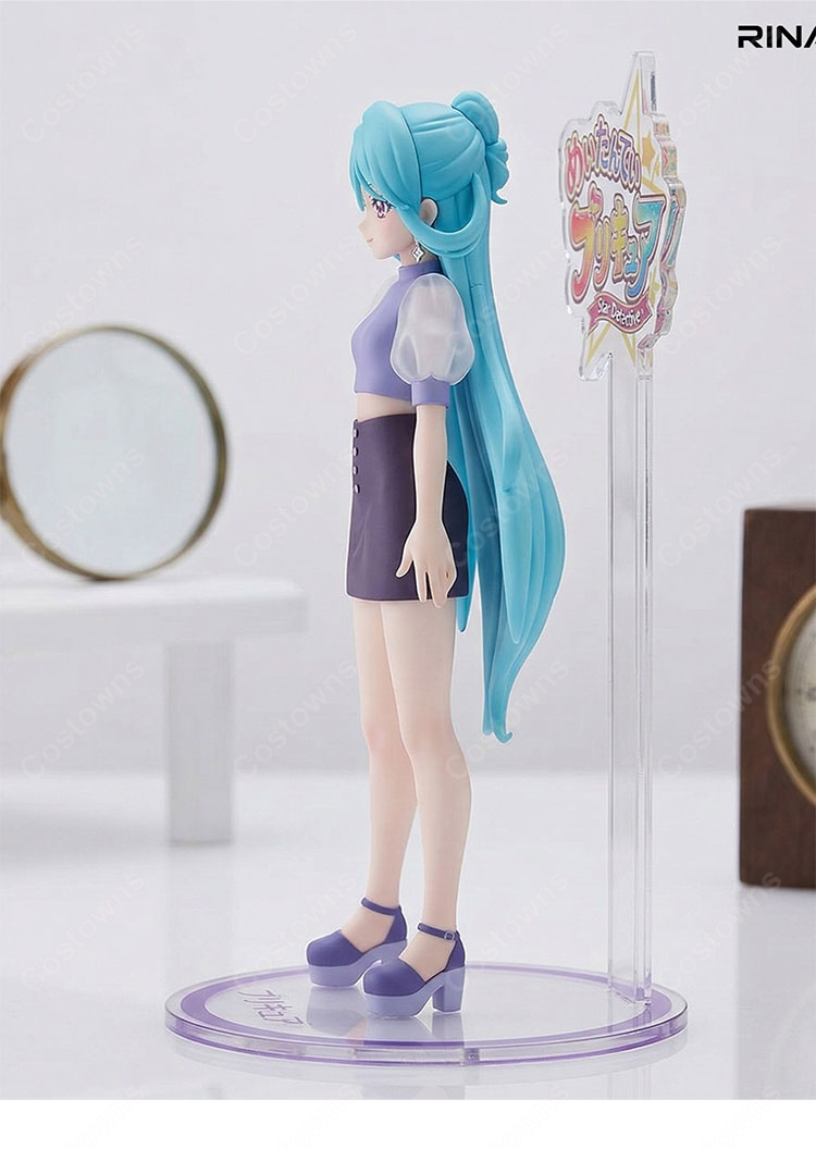 名探偵プリキュア! 家入しるく 普段着 コスプレ衣装 パフスリーブ クロップドトップス 仮装-3