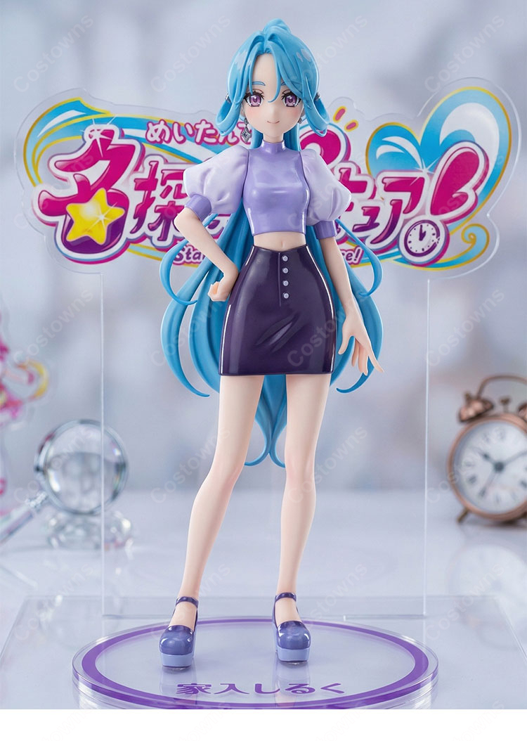 名探偵プリキュア! 家入しるく 普段着 コスプレ衣装 パフスリーブ クロップドトップス 仮装-2
