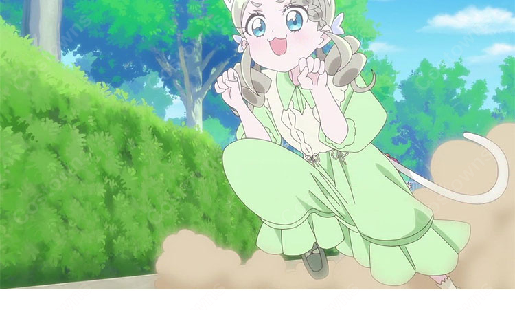 名探偵プリキュア!  来栖エリザ 私服 コスプレ衣装 ワンピース ベスト 日常服-3