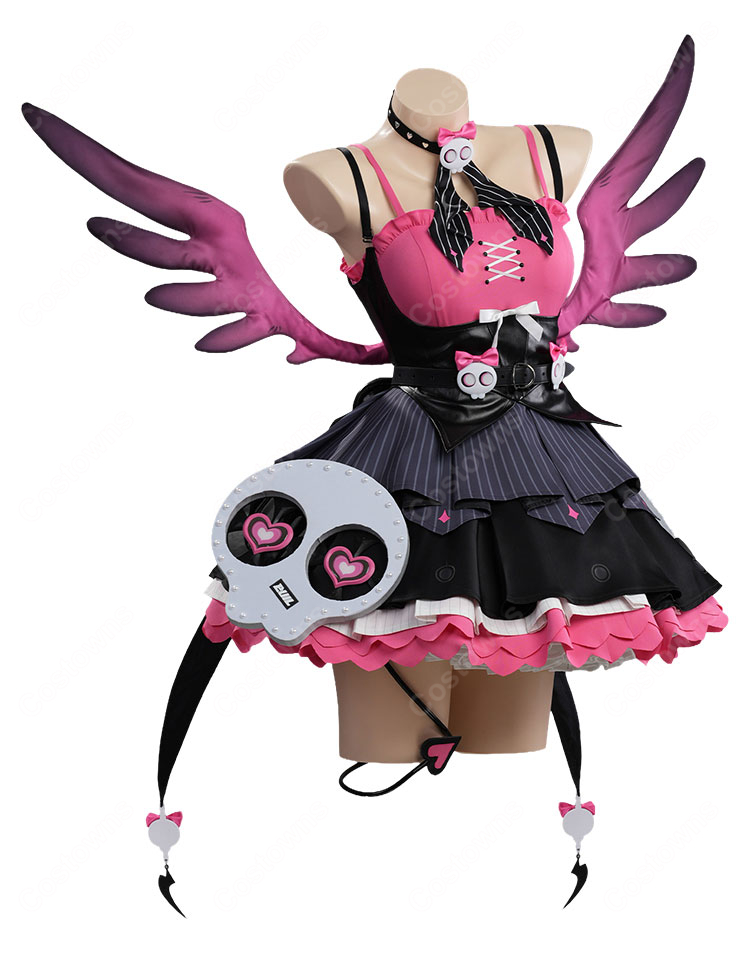 ゼンレスゾーンゼロ ZZZ 妄想エンジェル アリア 不協和音 コスプレ衣装 小悪魔風 メカニカル アイドル衣装 豪華フルセット イベント 撮影向け-3