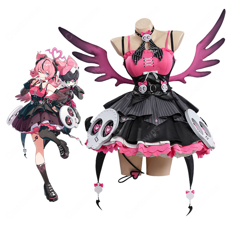 ゼンレスゾーンゼロ ZZZ 妄想エンジェル アリア 不協和音 コスプレ衣装 小悪魔風 メカニカル アイドル衣装 豪華フルセット イベント 撮影向け-1