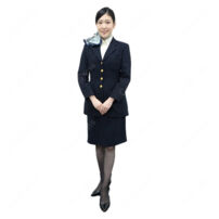 JAL CA 8代目制服 日本航空 客室乗務員 コスプレ衣装(CA制服・航空会社風制服)