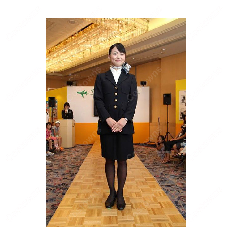 JAL CA 8代目制服 日本航空 客室乗務員 コスプレ衣装-2