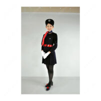 JAL CA 5代目制服 日本航空 客室乗務員 コスプレ衣装 スチュワーデス 航空制服 レトロ(CA制服・航空会社風制服)