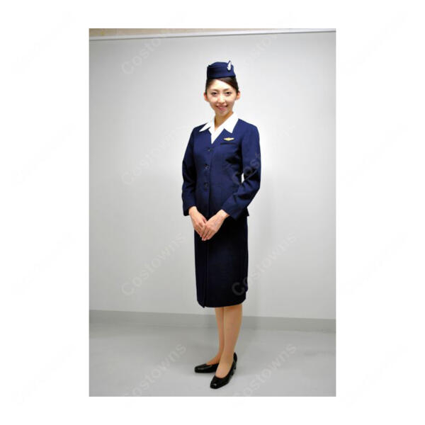 JAL 日本航空 CA 2代目制服 客室乗務員 コスプレ衣装 航空会社 キャビンアテンダント 4点セット レトロ制服 オーダメイド可元の画像
