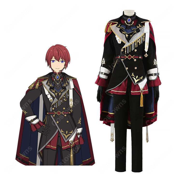 あんさんぶるスターズ!! Knights MASQUERADE NIGHT衣装 朱桜司 月永レオ 瀬名泉 朔間凛月 鳴上嵐 コスプレ衣装 2種マント選択可-1